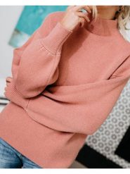 Milan Kiss Sweter w kolorze jasnoróżowym rozmiar: L. Różowe swetry klasyczne damskie Milan Kiss, l, bez kołnierzyka. Za 165.99 zł.