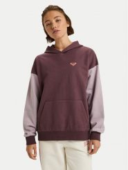 Roxy Bluza Essential Energy ERJFT05009 Bordowy Regular Fit. Czerwone bluzy damskie Roxy, m, bez wzorów, z bawełny, bez kaptura. Za 319.99 zł.