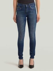 G-Star Dżinsy - Skinny fit - w kolorze granatowym rozmiar: W28/L30. Niebieskie jeansy damskie G-Star. Za 228.38 zł.