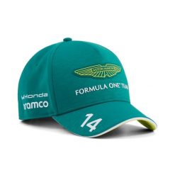 Czapka z daszkiem Puma Aston Martin. Zielone czapki z daszkiem damskie Puma, bez wzorów, z materiału. Za 238.75 zł.