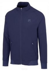 Bluza tenisowa Fila Jacket Aston. Niebieskie bluzy damskie Fila, l, bez wzorów, z materiału, bez kaptura. Za 264.99 zł.
