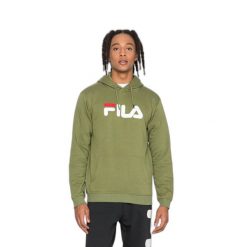 Bluza z kapturem Fila Barumini. Zielone bluzy damskie Fila, m, bez wzorów, z kapturem. Za 257.10 zł.