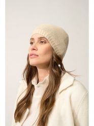 Perfect Cashmere Kaszmirowa czapka "Signy" w kolorze beżowym rozmiar: onesize. Brązowe czapki damskie Perfect Cashmere, bez wzorów, z kaszmiru. Za 166.10 zł.