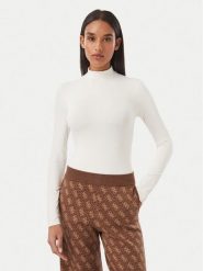 Guess Body V6BP04 K6317 Biały Slim Fit. Białe body i gorsety Guess, z aplikacjami, z syntetyku. Za 264.99 zł.