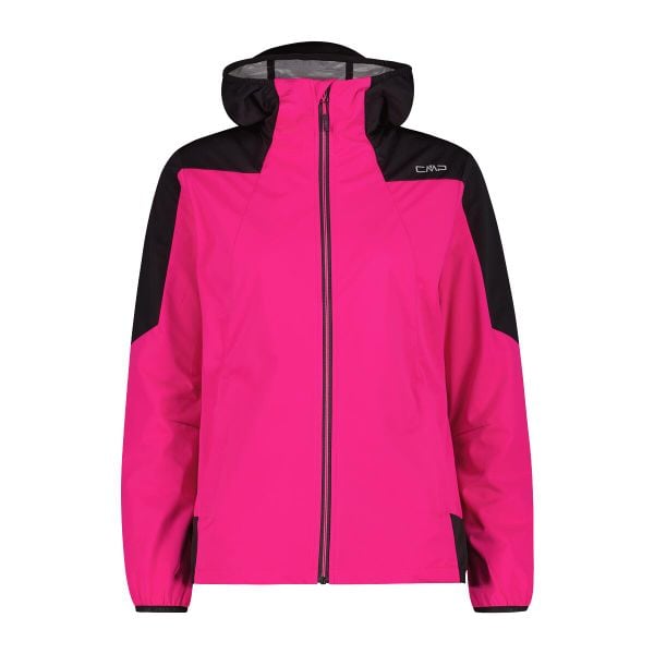 Kurtka damska turystyczna CMP 35A6246. Czerwone kurtki sportowe damskie CMP, l, bez wzorów, z softshellu, z kapturem. Za 425.00 zł.