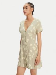 RVCA Sukienka letnia 23B131508 Zielony Regular Fit. Zielone sukienki damskie RVCA, bez wzorów, z wiskozy, bez ramiączek. Za 219.99 zł.