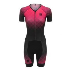Damski strój triathlonowy Kalas TRI Perform Z1. Czerwone kombinezony damskie KALAS, l, bez wzorów, z tkaniny, bez kołnierzyka, bez ramiączek. Za 1,101.85 zł.