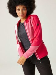 Regatta Kurtka polarowa "Walbury VII" w kolorze jasnoróżowo-czerwono-białym rozmiar: 36. Białe kurtki damskie Regatta, bez wzorów, z materiału, bez kaptura. Za 110.04 zł.