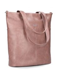 Zwei Torebka "M145" w kolorze jasnoróżowym - 35 x 37 x 15 cm rozmiar: onesize. Różowe shopper bag Zwei, bez wzorów, z materiału, na ramię, bez dodatków. Za 170.07 zł.