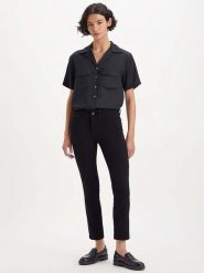 Levi's Dżinsy "712" - Slim fit - w kolorze czarnym rozmiar: W27/L32. Czarne jeansy damskie Levi's. Za 210.81 zł.