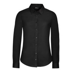 Damska Koszulka Z Długim Rękawem Blake Stretch Shirt. Czarne bluzki damskie SOL'S, s, bez wzorów, casualowe, bez kołnierzyka, bez ramiączek. Za 158.99 zł.