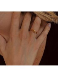 Les Petites Précieuses Pozłacany pierścionek rozmiar: 60. Żółte pierścionki damskie Les Petites Précieuses, pozłacane. Za 65.45 zł.