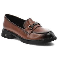 Mokasyny damskie Vinceza, skóra naturalna wsuwany fason klasyczny loafer ozdobna klamra stabilny niski obcas solidna podeszwa, brązowe, 39991. Brązowe mokasyny damskie VINCEZA, ze skóry, bez obcasa. Za 159.00 zł.
