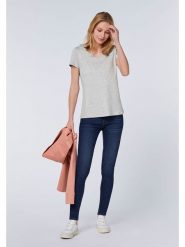 Detto Fatto Koszulka w kolorze szarym rozmiar: 44. Szare koszulki damskie Detto Fatto, bez wzorów, z bawełny, bez kołnierzyka, bez ramiączek. Za 60.99 zł.