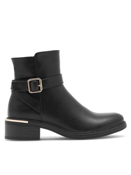 Clara Barson Botki LUCETTE WS5122-16 Czarny. Czarne botki damskie Clara Barson, z syntetyku, bez obcasa, na słupku, bez zapięcia. Za 129.99 zł.