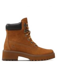 Timberland Trapery Carnaby Cool 6in TB0A5VPZ2311 Brązowy. Brązowe trapery damskie Timberland, z nubiku, bez zapięcia. Za 799.99 zł.