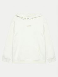 Guess Bluza J4BQ29 KCHX0 Biały Relaxed Fit. Białe bluzy dziewczęce Guess, z aplikacjami, z bawełny, bez ramiączek, bez kaptura. Za 149.99 zł.