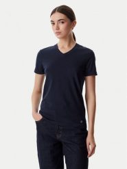 Beverly Hills Polo Club T-Shirt W126-BHLTS-1029-19X Granatowy Regular Fit. Niebieskie t-shirty damskie Beverly Hills Polo Club, s, bez wzorów, z bawełny, bez kołnierzyka. Za 79.99 zł.