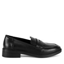 Mokasyny JENNY. Czarne mokasyny damskie Jenny, bez obcasa. Za 139.99 zł.