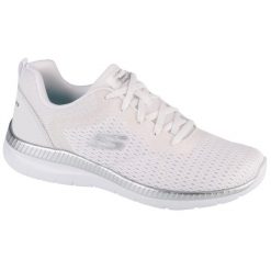 Buty sportowe Sneakersy damskie, Bountiful - Quick Path. Białe obuwie sportowe casual damskie Skechers, bez zapięcia. W wyprzedaży za 343.05 zł.