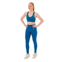Damski zestaw sportowy Xtreme - legginsy sportowe + top sportowy - Niebieski. Niebieskie legginsy sportowe damskie XTREME SOCKSWEAR, m, bez wzorów, na fitness i siłownię. W wyprzedaży za 190.74 zł.