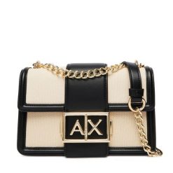 Torebka Armani Exchange. Brązowe torebki wieczorowe damskie Armani Exchange, bez wzorów, bez dodatków. Za 649.99 zł.