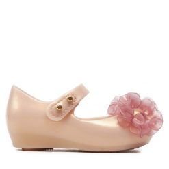 Baleriny Melissa. Czerwone baleriny dziewczęce Melissa, bez wzorów, bez obcasa, bez zapięcia. Za 269.99 zł.