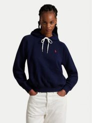 Polo Ralph Lauren Bluza 211971691003 Granatowy Relaxed Fit. Niebieskie bluzy damskie Polo Ralph Lauren, xs, bez wzorów, z bawełny, bez kaptura. Za 819.99 zł.