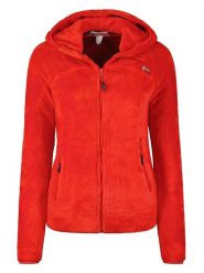 Geographical Norway Kurtka polarowa "Upalood" w kolorze czerwonym rozmiar: XXL. Czerwone kurtki damskie Geographical Norway, xxl, bez wzorów, z polaru, bez kaptura. Za 127.05 zł.