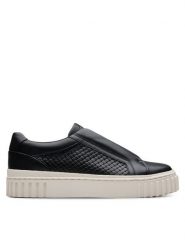 Clarks Sneakersy Mayhill Bay 26181205 Czarny. Czarne obuwie sportowe damskie Clarks, ze skóry, bez zapięcia. Za 379.99 zł.