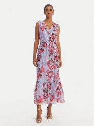 Fracomina Sukienka codzienna FR26SD3018W774R8 Niebieski Regular Fit. Niebieskie sukienki damskie Fracomina, bez wzorów, z wiskozy, bez ramiączek. Za 879.99 zł.