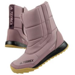 Buty śniegowce Adidas Terrex Choleah Boot W GX8687 fioletowe. Fioletowe śniegowce damskie z materiału, przed kolano. Za 684.21 zł.