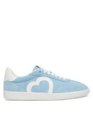 LOVE MOSCHINO Sneakersy JA15112G1OIG0701 Błękitny. Niebieskie obuwie sportowe damskie Love Moschino, ze skóry, bez zapięcia. Za 839.99 zł.