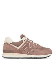 New Balance Sneakersy WL574RTS Brązowy. Brązowe obuwie sportowe damskie New Balance, ze skóry, bez zapięcia. Za 419.99 zł.