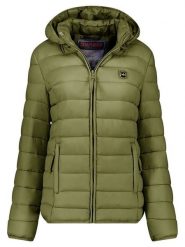 ANAPURNA Kurtka zimowa "Akitalana Hood" w kolorze oliwkowym rozmiar: L. Zielone kurtki damskie ANAPURNA, na zimę, l, bez wzorów, z puchu, bez kaptura. Za 148.61 zł.