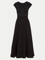 Deha Sukienka letnia D02227 Czarny Regular Fit. Czarne sukienki damskie Deha, bez wzorów, z bawełny, bez ramiączek. Za 1,469.00 zł.