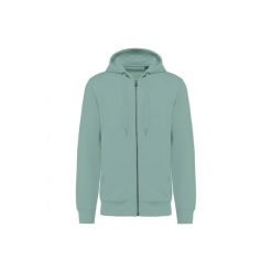 Ekologiczna rozpinana bluza z kapturem Kariban French Terry. Zielone bluzy damskie KARIBAN, l, bez wzorów, z bawełny, z kapturem. Za 151.50 zł.