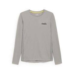 Koszulka damska DIADORA L. LS CORE TEE. Szare koszulki damskie Diadora, l, bez wzorów, bez kołnierzyka, bez ramiączek. Za 49.99 zł.