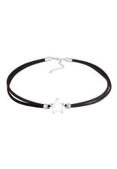 Elli Damski wisiorek Choker Gwiazda ze sztucznej skóry ze srebra 925 Sterling Silver Naszyjniki 1 ct. Szare naszyjniki damskie Elli, srebrne. Za 279.64 zł.