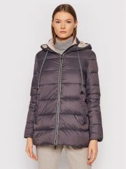 Cappellini Kurtka puchowa M24398 6098C Szary Regular Fit. Szare kurtki damskie CAPPELLINI, m, bez wzorów, z puchu, bez kaptura. Za 2,239.00 zł.