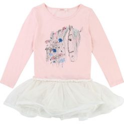 Sukienka w kolorze jasnoróżowym. Czerwone sukienki dziewczęce Billieblush & Billybandit, z nadrukiem, z tiulu. W wyprzedaży za 122.95 zł.