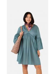 Barts Sukienka "Jimedai" w kolorze niebieskim rozmiar: onesize. Niebieskie sukienki damskie Barts, bez wzorów, z bawełny, bez ramiączek. Za 129.95 zł.