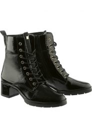 Högl Skórzane botki "Livia" w kolorze czarnym rozmiar: 36. Czarne botki damskie Högl, eleganckie, bez obcasa, bez zapięcia. Za 411.91 zł.