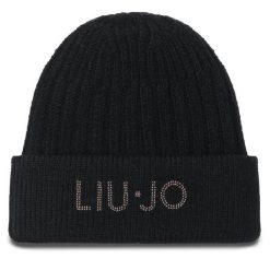 Czapka Liu Jo. Czarne czapki damskie Liu Jo, na zimę, bez wzorów. Za 489.99 zł.
