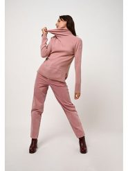 AUTHENTIC CASHMERE Kaszmirowy golf "Fornet" w kolorze jasnoróżowym rozmiar: XL. Różowe golfy damskie AUTHENTIC CASHMERE, xl, bez wzorów, z kaszmiru, bez ramiączek. Za 432.45 zł.