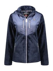 Canadian Peak Kurtka polarowa "Urenaeak" w kolorze granatowym rozmiar: L. Niebieskie kurtki damskie Canadian Peak, l, bez wzorów, z materiału, bez kaptura. Za 152.45 zł.