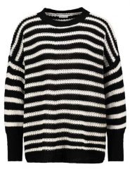 Sublevel Sweter w kolorze czarno-beżowym rozmiar: M/L. Czarne swetry klasyczne damskie Sublevel, l, ze splotem, bez kołnierzyka. Za 101.23 zł.