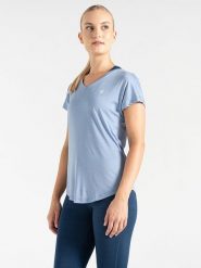 Dare 2b Koszulka sportowa "Vigilant" w kolorze niebieskim rozmiar: 36. Niebieskie koszulki sportowe damskie Dare 2b, bez wzorów, z materiału, bez ramiączek, outdoorowe. Za 48.28 zł.