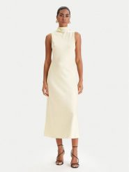 Patrizia Pepe Sukienka koktajlowa 8A1627/A269-Y478 Żółty Regular Fit. Żółte sukienki damskie Patrizia Pepe, bez wzorów, z syntetyku, wizytowe, bez ramiączek. Za 1,249.00 zł.