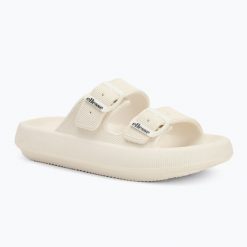 Klapki damskie Ellesse Karly. Brązowe klapki damskie Ellesse, bez wzorów, z materiału, bez obcasa, bez zapięcia. Za 52.99 zł.